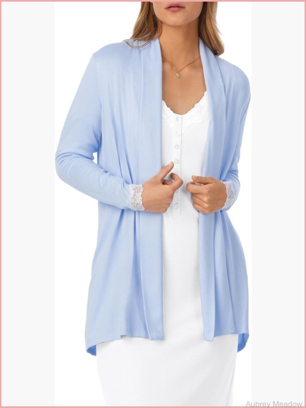 Wrap Cardigan - Soft Sweater Knit Lounge Cardigan with Pockets